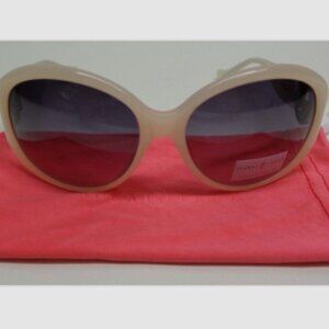 Ivanka Trump AUSTRIAN CRYSTAL FULL RIM OVAL White Sunglasses New Womens Eyewear